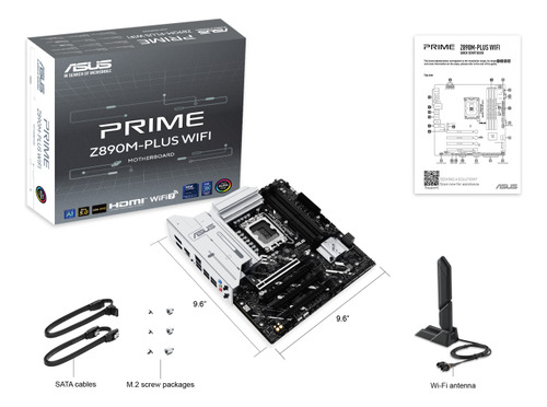 Tarjeta Madre Asus Prime Z890m-plus Wifi Lga1851 Ddr5 Usb-c