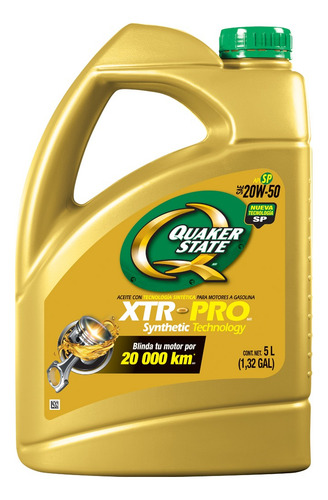 2 Pack Aceite Para Motor Multigrado Xtr Pro 20w50 5lt Quaker