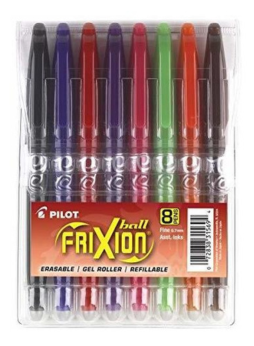 Plumas De Gel Borrables Pilifixion Ball Punto Fino (.7) 8 Pk