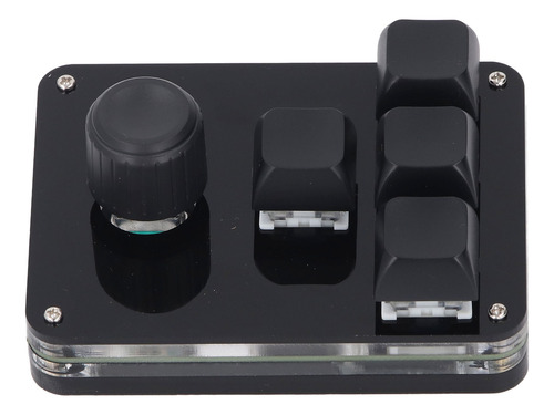 Mini Teclado Macro Usb Programável De 4 Teclas E 1 Botão Azu