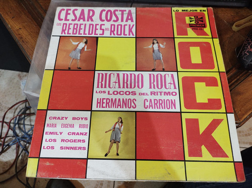Lo Mejor En Rock César Costa Vinyl,lp,acetato 