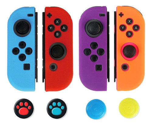 Funda Y Protector De Joystick De Nintendo Switch, 8 Piezas