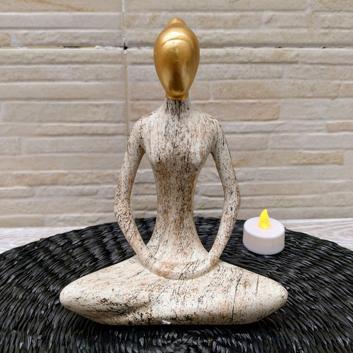 Figura Yoga Decorativa Estatuila Posiciones D Oriente 20 Cm
