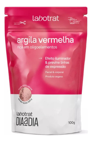 Argila Vermelha Dia A Dia 100g - Labotrat