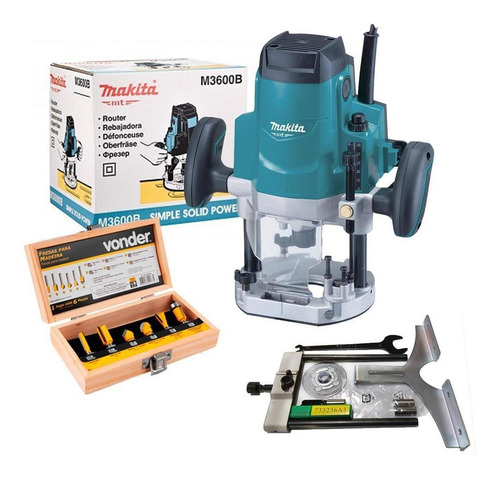 Tupia Coluna Makita Mt 1650w M3600b Profissional 12mm