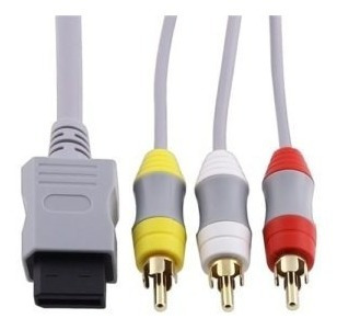 Cable Hd Av Audio Video 3 Rca Para Consola Nintendo Wii Wiiu