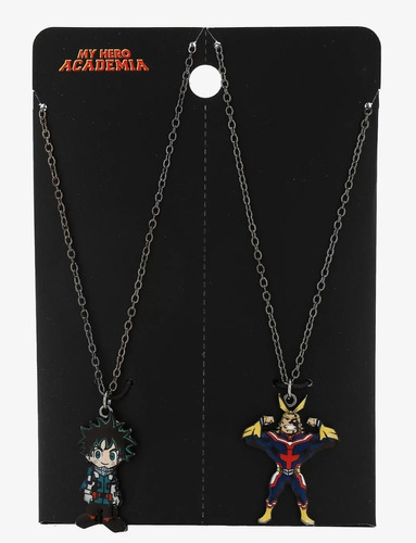 Set De Collares My Hero Academia  Deku Y All Might