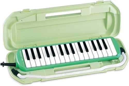 Flauta Melodica 32 Teclas Suzuki Y Estuche Mx32d Color Verde