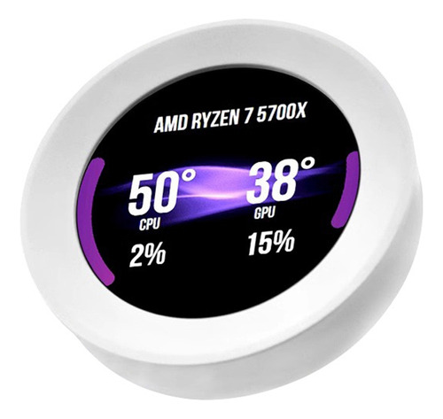 Cpu De Computadora De Pantalla Secundaria Con Pantalla Lcd I