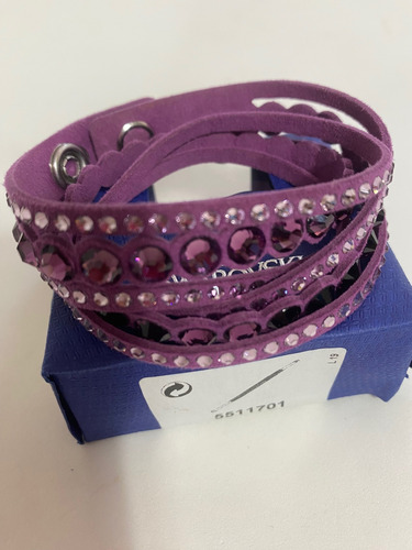 Brazalete Pulsera Swarovski Slake Scar Morado Ed Limitada Morado 40 Cm 1.067 M (Usado)