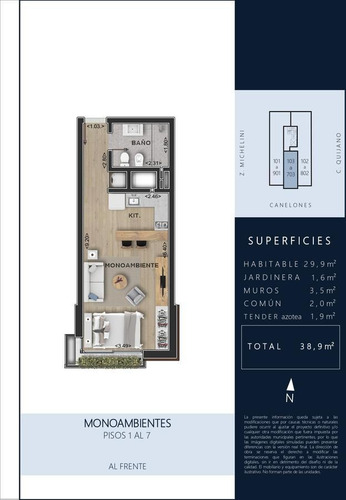 Imagen 2 de 13 de Apartamento En Venta - Monoambiente - Centro (montevideo)