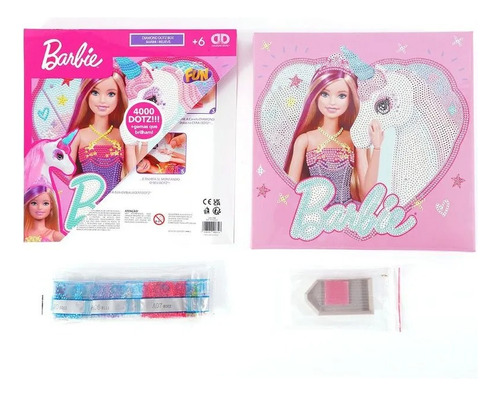 Barbie Kit De Arte Diamond Dotz Box I Believe Unicórnio -fun