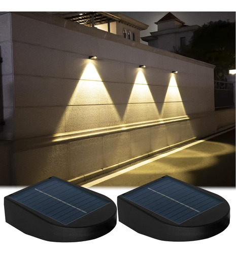 Mrzxy Luces Solares Para Valla Al Aire Libre, Impermeables,.