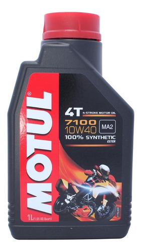 Aceite Motul 10w-40 4t 7100 Ma2 Ester 1 Litro