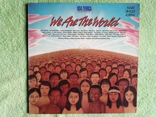 Eam Lp Maxi Vinilo We Are The World 1985 Michael Cyndi Bruce