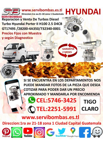 Turbos Hyundai Tucson 2.0 D4ea Crdi Diesel Guatemala