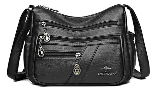 Bolso Cruzado De Cuero Suave Para Mujer, Bandolera Pequeña