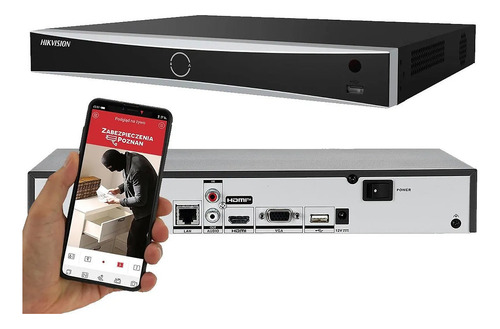 Nvr Hikvision 16 Ch Ip De 8mp Acusense Ds-7616nxi-k1 Jwk