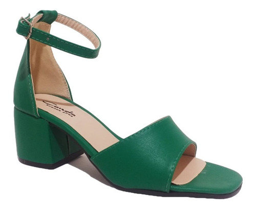 Imagen 2 de 4 de Sandalias Bina Verde