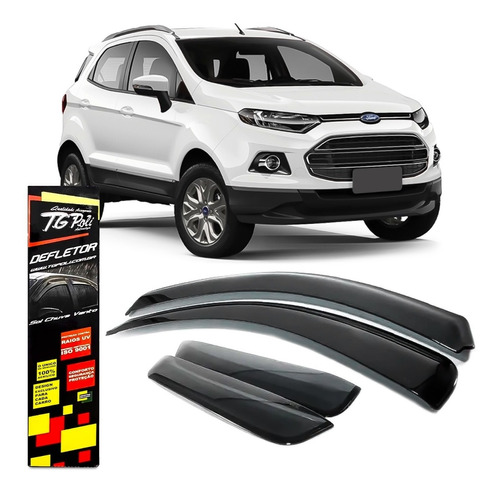 Jogo Calha Chuva Ecosport 13 14 15 Ford Defletor Tg Poli