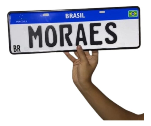 Placa Decorativa De Metal | Estilo Carro Com Nome1
