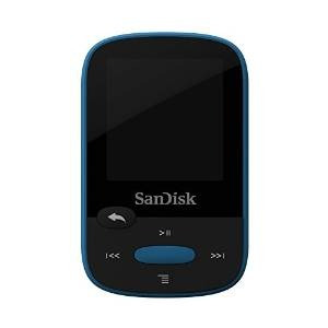 Sandisk 8gb Mp3 Sport Clip Azul De Dvd Con Pantalla Lcd Y Ra