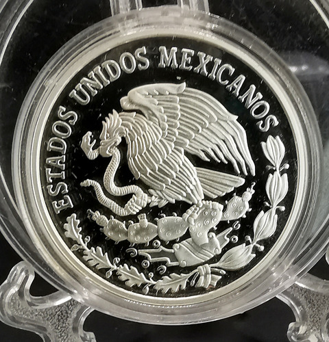 Moneda De Dos Onzas Plata 80 Aniv Banxico Proof 1925 2005