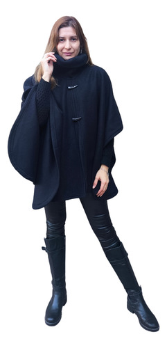 Poncho Polar Mujer Con Cuello Alto Calidad Premium