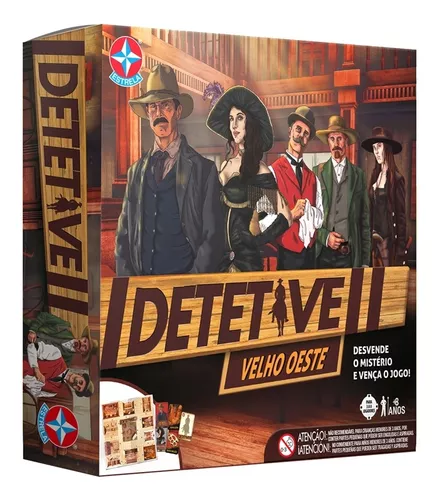 Jogo Tabuleiro Detetive Velho Oeste - Estrela (11912) - Jogos de