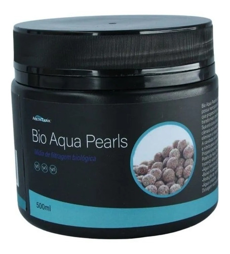 Mídia Bio Aqua Pearls 500ml Aqua Tank P/ Aquarios 