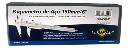 Paquimetro Brasfort Aco 150 X 0,02mm   8069