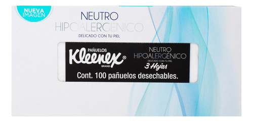 Pañuelos Desechables Kleenex Neutro 100 Hojas Triples