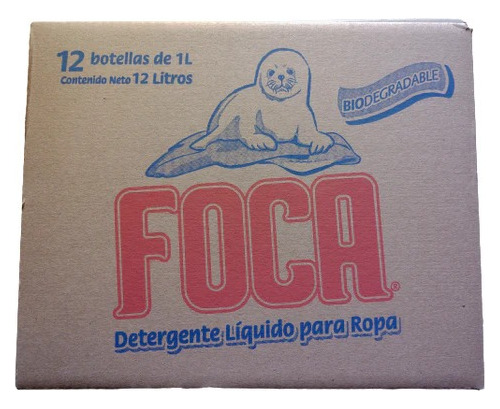 Foca Detergente Líquido / Caja Con 12 Botellas De 1 Litro