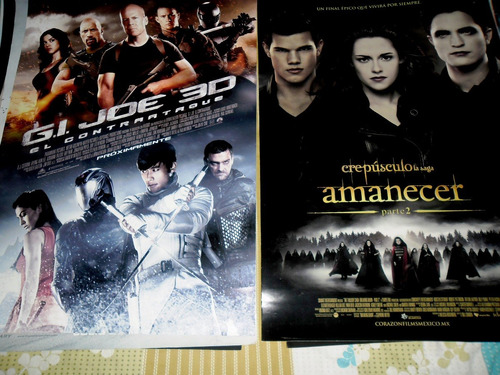 Afiches Posters De Cine Gi Joe Y Crepusculo