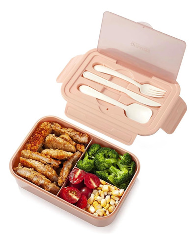 Caja De Almuerzo Con Juego De Cubiertos, Bento Box 1 L Cucha