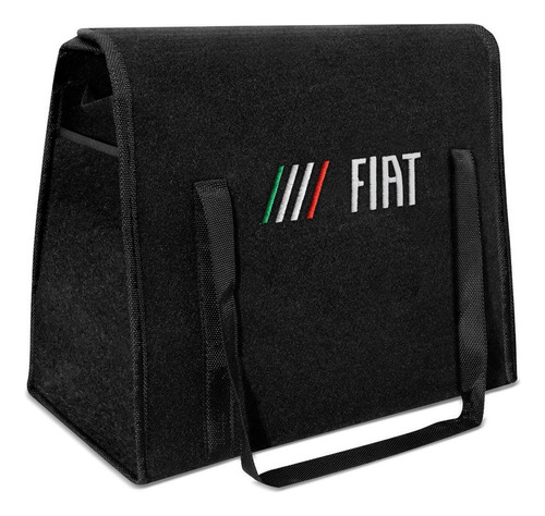 Bolsa Organizadora Automotiva Universal Logo Fiat Preto 20l