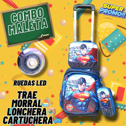 Maleta Con Ruedas De Superman