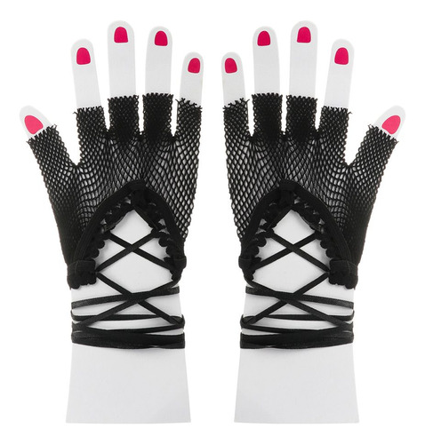 Guantes De Encaje Sexy Mittens, Guantes Sin Dedos, Pulsera D