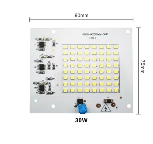 Led Chip Smd Reflector Bombillo Luz Blanca Alta Intensidad