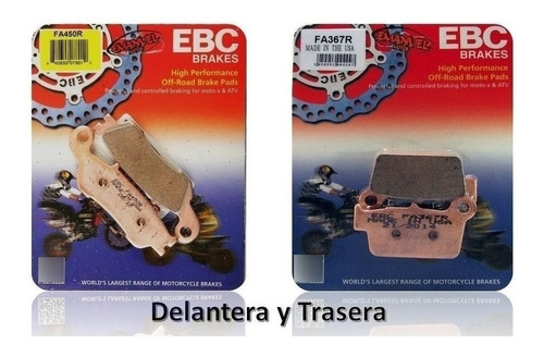 Pastillas Freno Ebc Brakes Yamaha Yz 250 Fgy 60th 2016