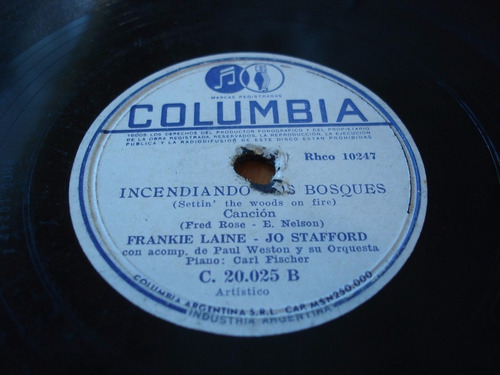 Pasta Frankie Laine Jo Stafford Columbia C85