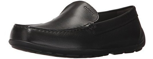 Geox New Fast Boy 2 Mocasín, Negro, 26 M Eu Toddler (9 Us)