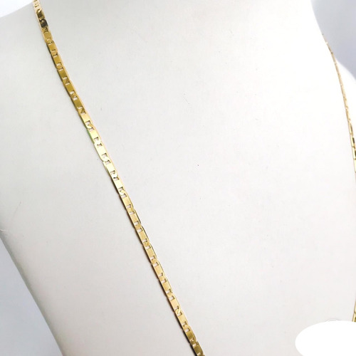 Imagem 2 de 5 de Cordão 70 Cm Masculino Ouro18k Piastrine Largura 2,75mm