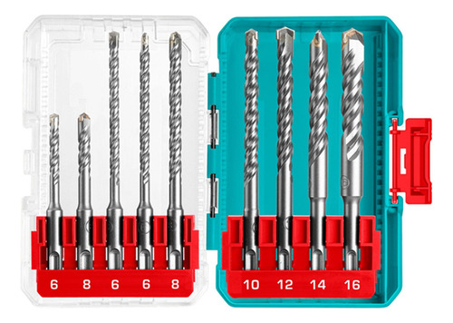 Kit Juego De Brocas Sds Plus 9 Piezas Total Tacsdl30906