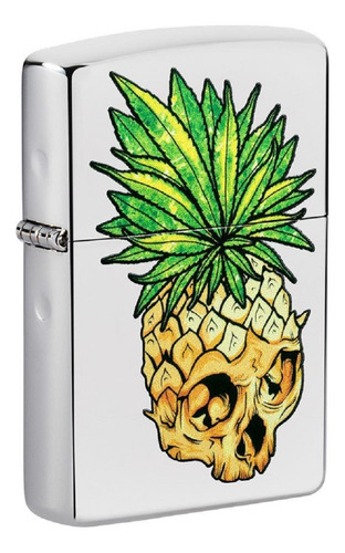Encendedor Zippo 49241 Leaf Skull Pineapple Design Garantia