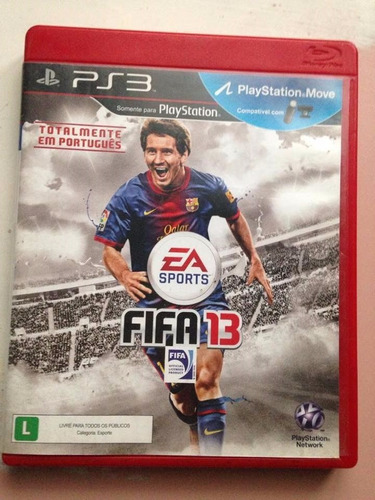 Fifa 13 Playstation 3 Ps3 Midia Fisica Caixa Vermelha R$59