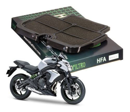 Filtro De Ar Hiflofiltro Hfa2607 Kawasaki Er6n Er6 2011