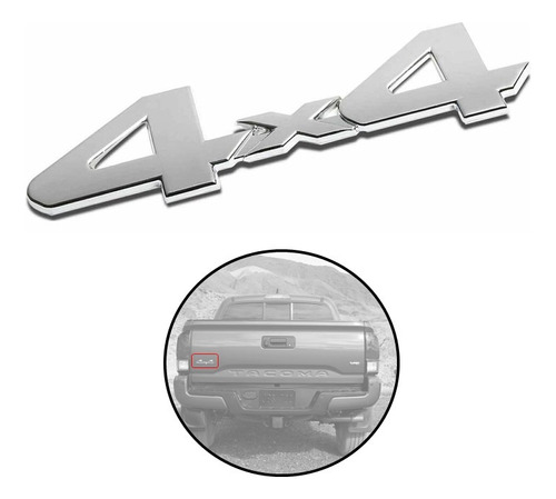 Emblema Para Tapa De Caja Toyota Tacoma 4x4 Varios Modelos