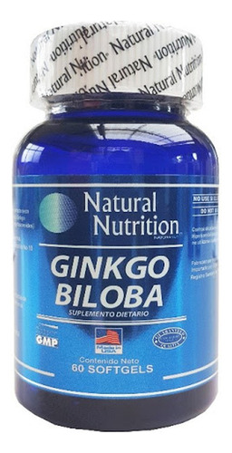 Natural Nutrition Ginkgo Biloba X 60 Cápsulas