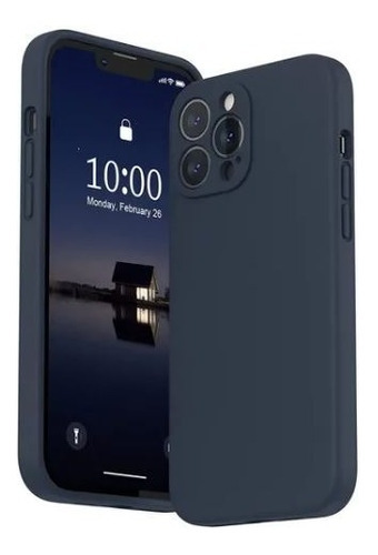 Carcasa Full Silicona Cubre Cámaras Para iPhone 12 Pro (3 Cámaras) - Color Azul - Marca Cellbox